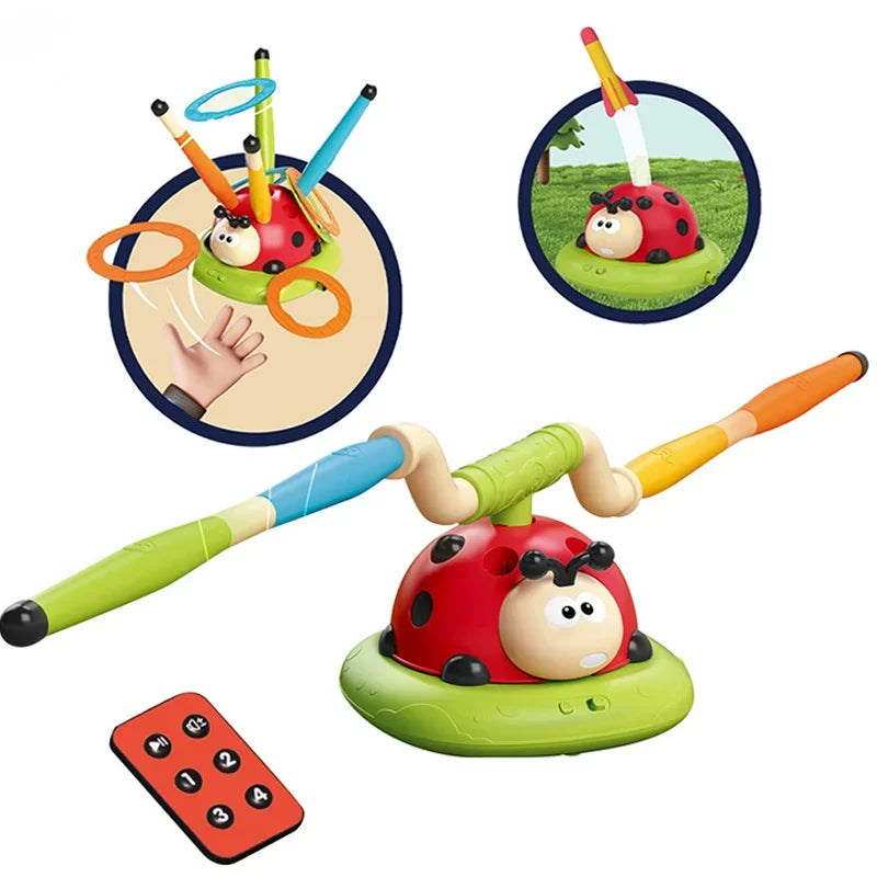 3-in-1 Children's Sports Toy: Skipping Rope Machine and Ferrule Game for Indoor and Outdoor Learning Activities