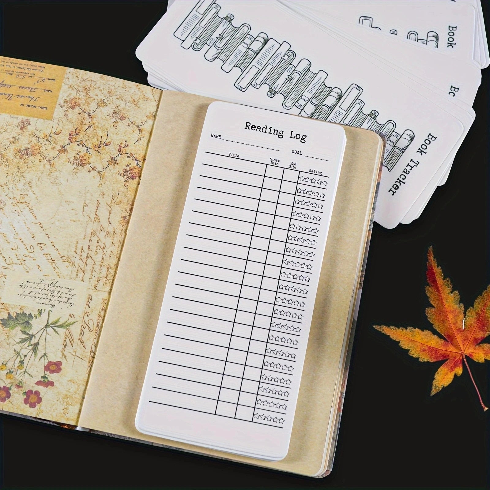 20/50 Piece Reading List Bookmark Set, Blank Bookmarks for DIY Art Projects, Book Accessories, School Supplies, and Gift Tags