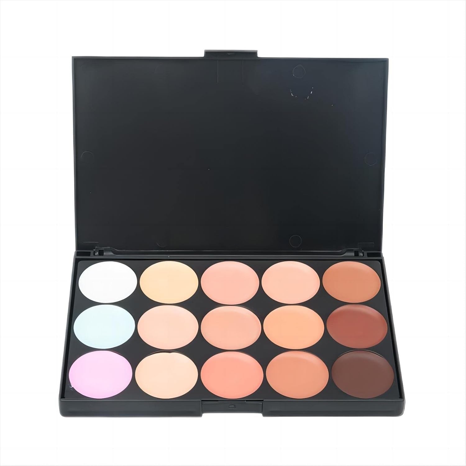 15 Color Contour Kit-Face Contouring and Highlighter Palette-Makeup Blemish Concealer Cream Palette - Full Coverage，Moisturizing and Waterproof，Lasting (Z-02)
