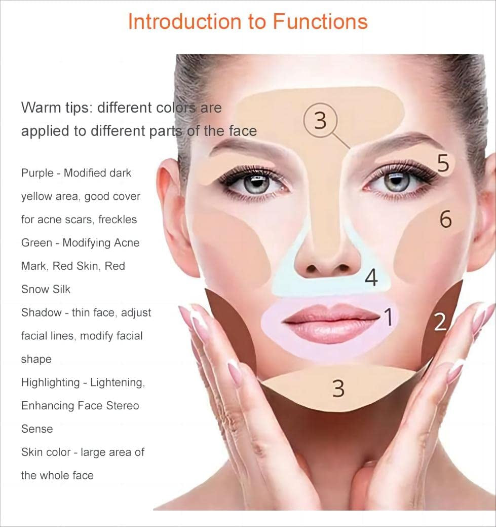 15 Color Contour Kit-Face Contouring and Highlighter Palette-Makeup Blemish Concealer Cream Palette - Full Coverage，Moisturizing and Waterproof，Lasting (Z-02)