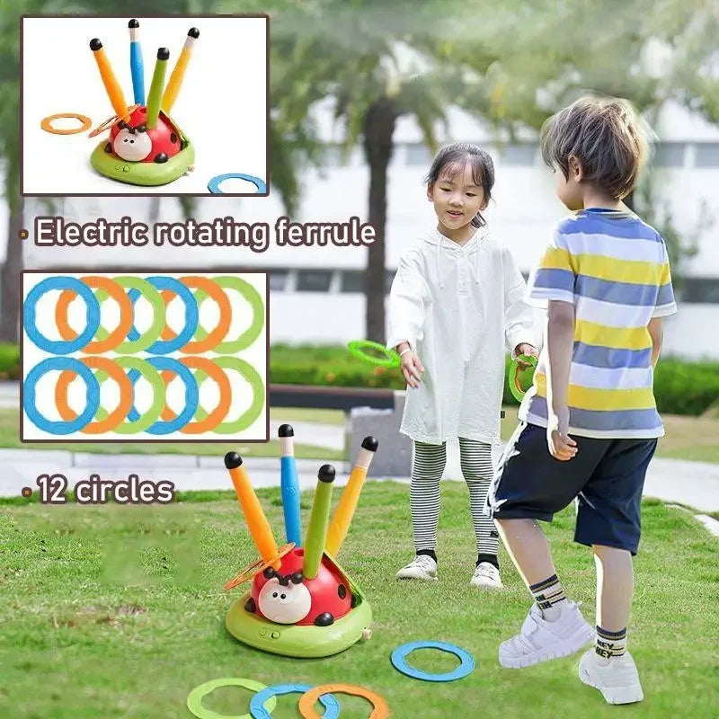 3-in-1 Children's Sports Toy: Skipping Rope Machine and Ferrule Game for Indoor and Outdoor Learning Activities